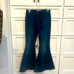 Free People High Rise Flare Jeans